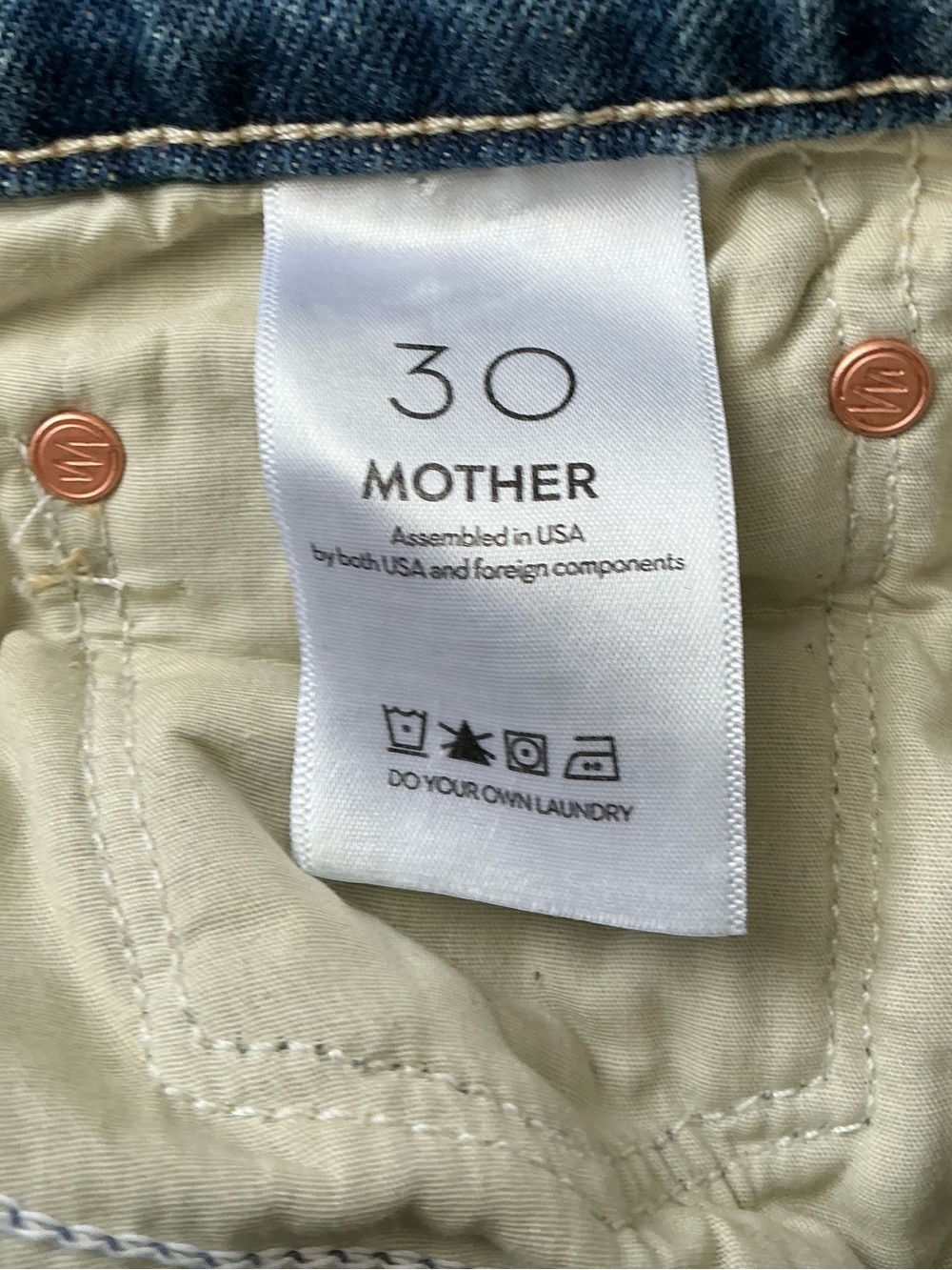 MOTHER SUPERIOR Jeans Reifler After Midnight Blue Size 30 - Picture 10 of 14